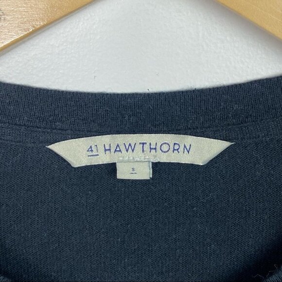 41 Hawthron Black Cardigan Sweater Silk Modal Stitchfix Womens Size Small Top S - Picture 4 of 10
